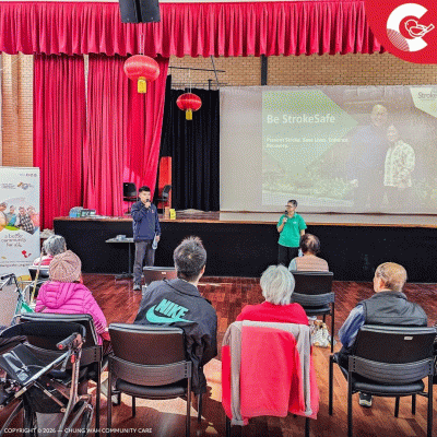 CWCC 健康讲座：帮助居民认识中风风险与预防方法