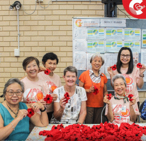 Stitching Remembrance: CWCC Seniors Take Part in ANZAC Day Community Project